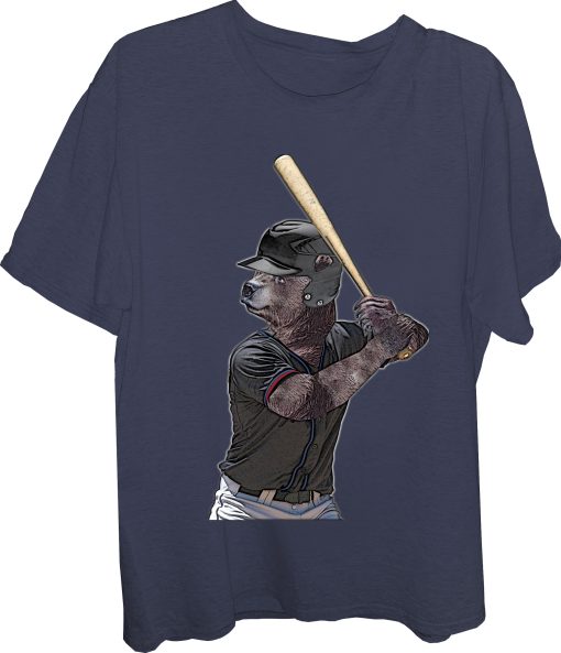 Bear Baseball Batter Bear T-Shirt