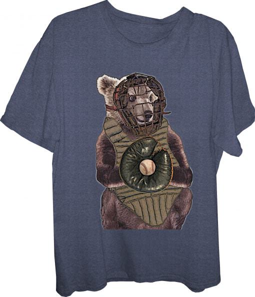 Baseball Catcher Bear T-Shirt
