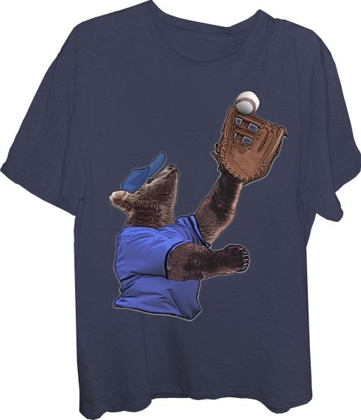 Baseball Fielder Bear T-Shirt