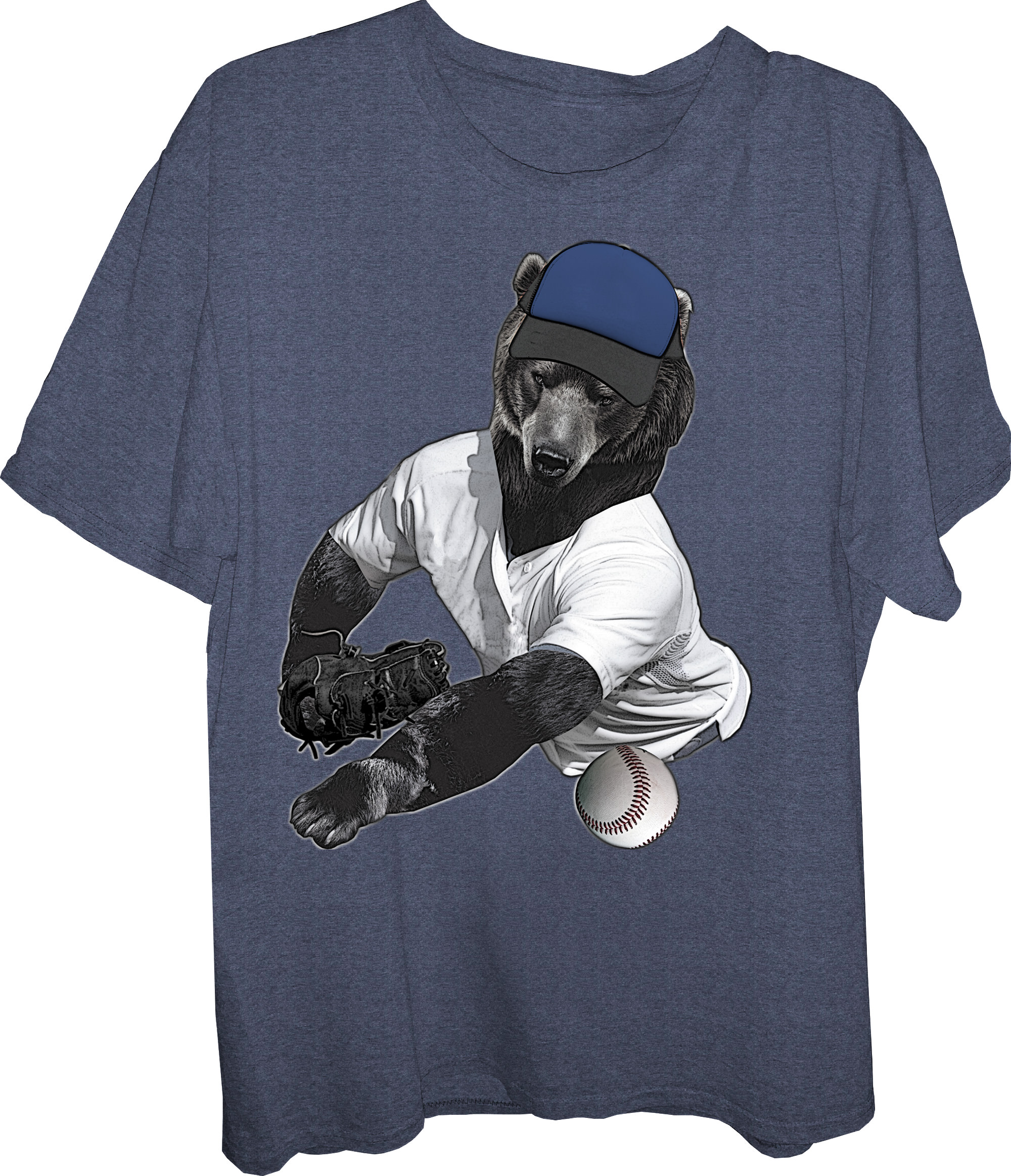 Baseball Bear Pitcher T-Shirt