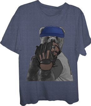 Bear Baseball Relief Pitcher Bear T-Shirt