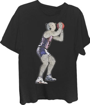 Basketball Polar Bear T-Shirt