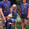 Bear Baseball Batter Bear family wearing shirts