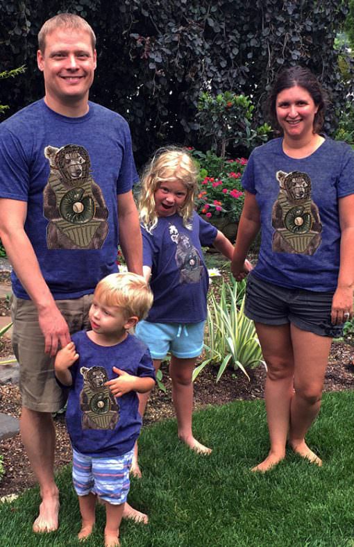 Bear-Baseball-Catcher-Bear-t-shirt-family