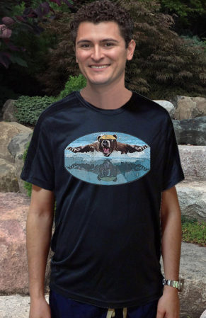 Bear-Butterfly-Swimmer-Bear-t-shirt-model