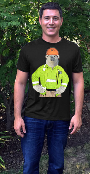 Bear Construction Bear T-Shirt model