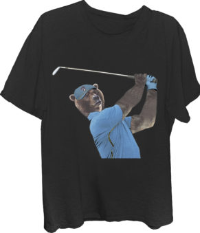 Bear Golfer T-Shirt-Bear Golf