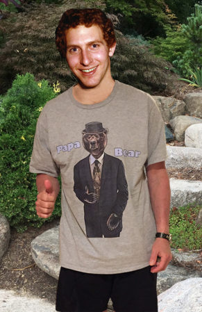 Bear Papa Bear T-Shirt model