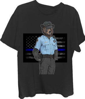 Bear_Police Bear T-Shirt