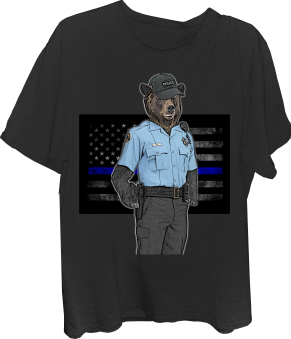 Bear_Police Bear T-Shirt