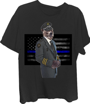 Bear_Police Captain Bear T-Shirt