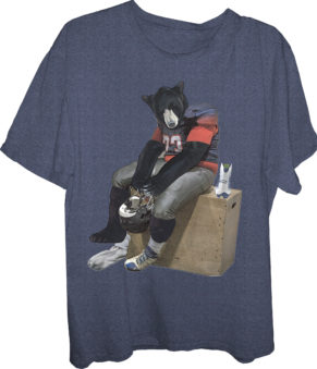 Bear Sitting Football Bear T-Shirt