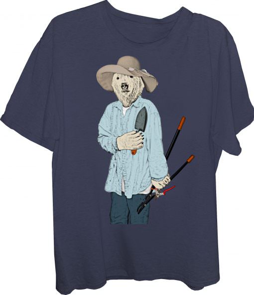 Bear-garden-Womens Gardener Bear T-Shirt