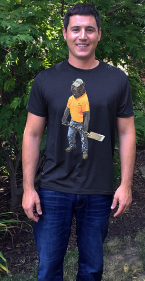 Gardener Bear T-Shirt model