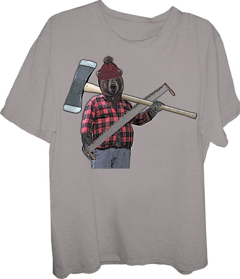 Lumberjack Bear T Shirt Behrbones Clothing