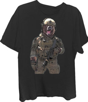 Bear Military Bear T-Shirt