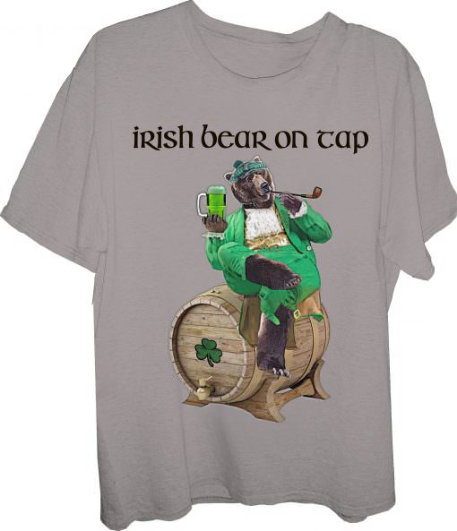 Bear St Patricks Day Bear on Tap T-Shirt