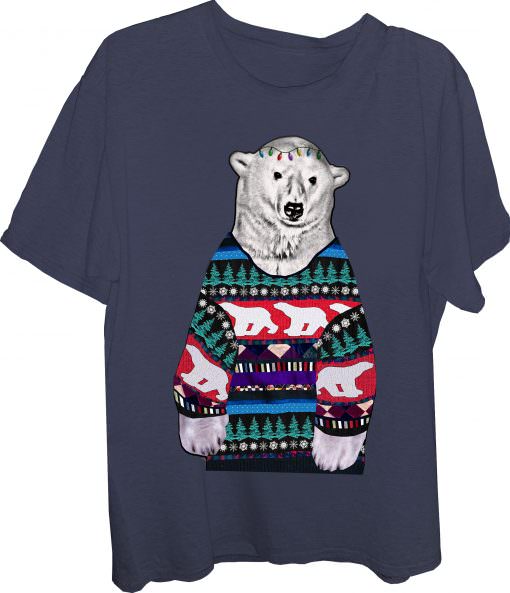 Bear Ugly Christmas Sweater Bear T-Shirt