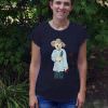 Womens Gardener Bear T-Shirt model