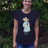 Womens Gardener Bear T-Shirt model