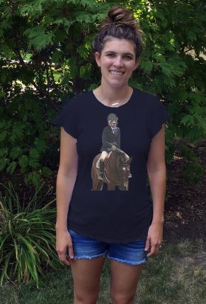 Bear Back Rider T-Shirt on Model