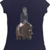 Bear Back Rider Womens T-Shirt