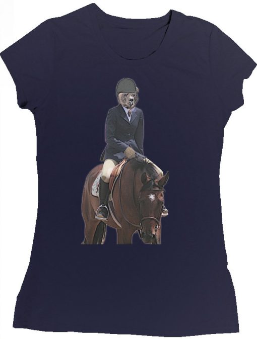 Bear Back Rider Womens T-Shirt