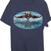 Bear Swimmer Butterfly Womens T-shirt