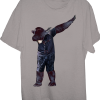 Bear Dabbing Black Bear T-shirt