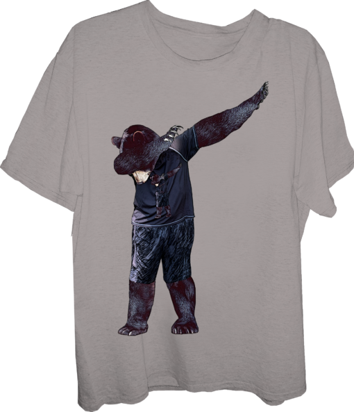 Bear Dabbing Black Bear T-shirt