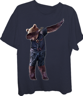 Bear Dabbing Brown Bear T-shirt