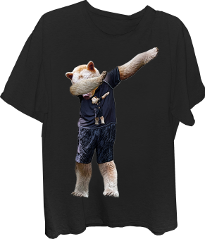 Bear Dabbing Golden Bear T-shirt