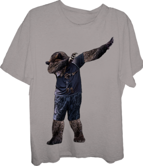 Bear Dabbing Grizzly Bear T-shirt