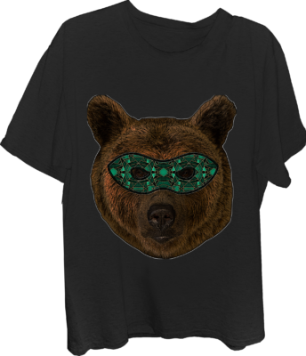 Bear Superhero Brown Bear T-shirt