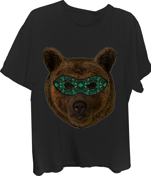 Bear Superhero Brown Bear T-shirt