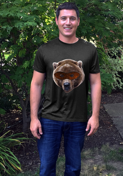 Bear Superhero Grizzly Bear T-shirt