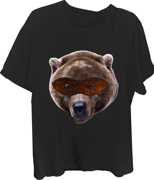 Bear Superhero Grizzly Bear T-shirt