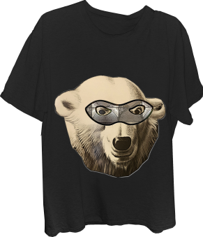 Bear Superhero Polar Bear T-shirt