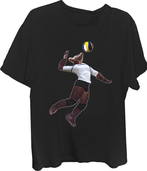 Bear Volleyball Hitter Womens T-shirt