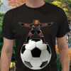 Bear Soccer Goalie On Giant Soccer Ball T-shirt
