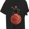 Bear Guarding On Giant Basketball T-shirt