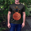 Bear Guarding On Giant Basketball T-shirt