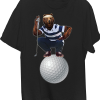 Bear Golfer On Giant Golf Ball T-Shirt