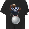 Bear Golfer On Giant Golf Ball T-Shirt