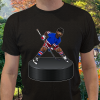 Bear Hockey Player On Giant Puck T-Shirt