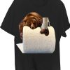 Bear on Giant Toilet Paper Roll T-Shirt