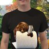 Bear on Giant Toilet Paper Roll T-Shirt