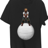 Bear Volleyball Player On Giant Volleyball T-Shirt