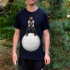 Bear Volleyball Player On Giant Volleyball T-Shirt