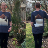 Bear on Giant Toilet Paper Roll T-Shirt